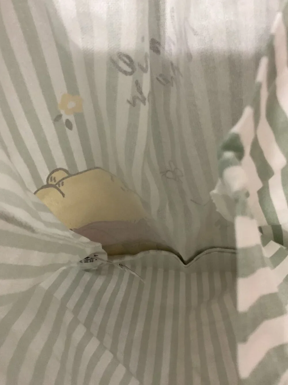 Disney Winnie the Pooh Primark Striped Canvas Tote Bag NWT